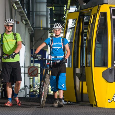 Mountainbiken Gondelbahn